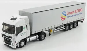 Iveco Fiatイヴェコフィアット Stralisストラリス 460NP Truckトラック Telonato Groupe Blondel Transports 2015 / ELIGOR 1/43 トラック商用車