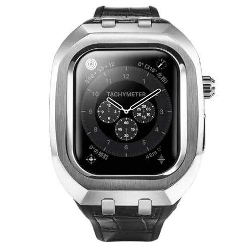 [HUMBLE RICH] ユニセックス Apple Watchケース ハンブルリッチ クラシック 1046CL02SSYLBKS Apple watch シリーズ 10対応 シルバー ステンレススチール [並行輸入品]