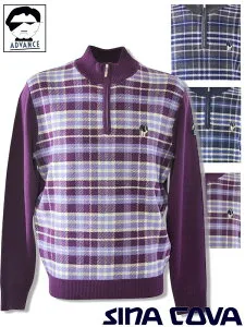 シナコバ ゴルフ sina cova 2025新作秋冬 長袖ニット セーター ちょいワル 大きいサイズ メンズ sinacova マリンブランド ラッピング無料【送料無料】【お取寄せ可】在庫あり表示の商品は15時まで