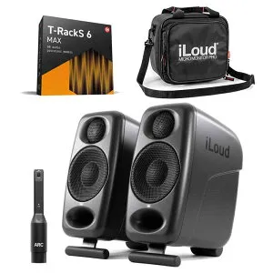 翌日配達 IK Multimedia 【春得セール】iLoud Micro Monitor Pro Pair 2025BF + T-RackS 6 Max + 専用 Travel Bag (ペア)(ブラック)(モニタースピーカー)(ARCルーム補正機能搭載)(アイラウド)(DTM) レコーディング モニ