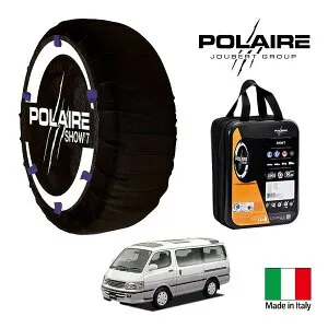 P10倍 エントリー 【POLAIRE正規品】ポレア ポレイル SNOW SOCKS Show7 トヨタ ハイエース RZH111G 205/70R15 15インチ リア スノーソックス 布製 タイヤ チェーン 非金属 イタリア製