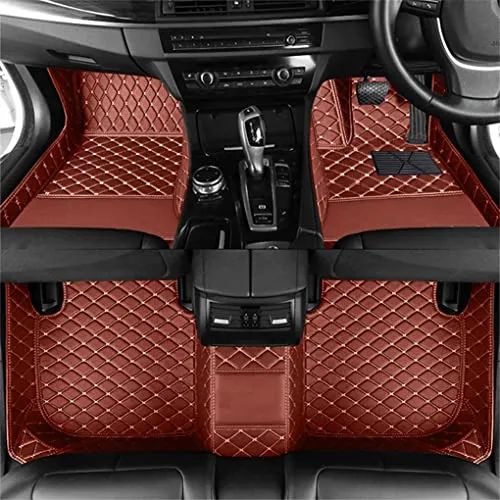 レクサス LS500H 2018-2019 右ハンドル 車のフロアマットラグジュアリーフットパッド フットパッドフルセットカスタムフットパッド (コーヒー色)