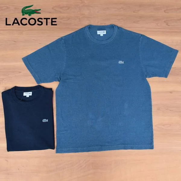【2 COLORS】JAPAN LACOSTE(ジャパンラコステ) TH310 S/S PIQUE T-SHIRTS(半袖 鹿の子 Tシャツ) INDIGO DYED(インディゴ染め)