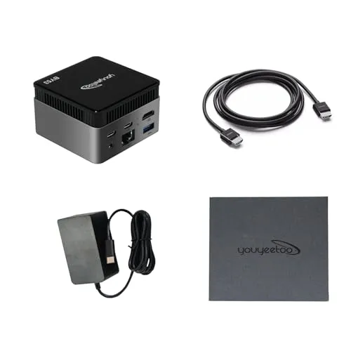 youyeetoo BY53 ミニPC Windows 11搭載 【最新Intel N150 3.6GHz】 12GB DDR5 512GB SSD 4K出力 超小型デスクトップパソコン オフィス 在宅ワーク ホームエンタメに最適(12GB+0)※Wind