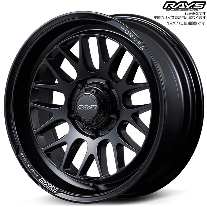 レイズ 2x9L-RA (BOJ) 4本 18×7.0J+8 5H 139.7 φ108.8 ジムニーシエラ JB74W ジムニーノマド JC74W RAYS HOMURA セミグロスブラック