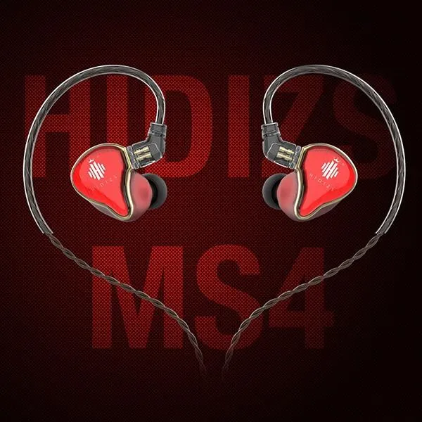 (お取り寄せ) カナル型 有線 高音質 イヤホン HIDIZS MS4 Red レッド