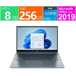新品 HP ノートパソコン 15.6 型(インチ) Pavilion 15-eg3006TU [フォグブルー] 第13世代 インテル Core i5 1335U(Raptor Lake) 10コア メモリ：8GB M.2 SSD：256GB Windows 11 Home Office2019 保証3か月