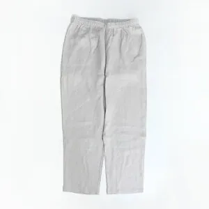 【マラソンP最大47倍+本日10%オフ】VOIRY[ヴォイリー]DOCTOR PANTS-LINEN L-GRAY[ドクターパンツ イーシーパンツ サイドポケット ウエストゴム 腰ひも ゆったり リラックス リネン 麻 ユニセックス カ
