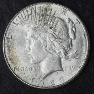 1923-S 「ハイグレード」ピースシルバードル $1- コインジャント -