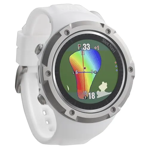 Shot Navi (ショットナビ) Evolve SE 【ホワイト】1.2インチカラー液晶 日本製 GPSゴルフナビ ゴルフ距離計 GPSナビ ゴルフウォッチ