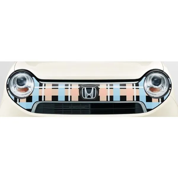 HONDA ホンダ 純正 NONE N-ONE エヌワン デカール フロントグリル 用 ガーリッシュチェック 2017.6～仕様変更 08F31-T4G-B00B