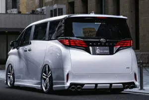 40 アルファード GRACE LINE リアアンダースポイラー マフラー4本出し用 ABS製 089 塗分け塗装済品