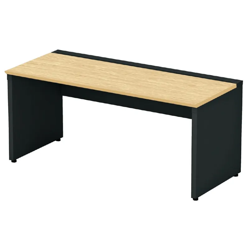 【本体】ST-K167W-B | STAGEO FREE 片面ベースタイプ フリーアドレスデスク 抗菌・耐指天板 本体ブラック 幅1600×奥行700×高さ720mm PLUS(プラス)