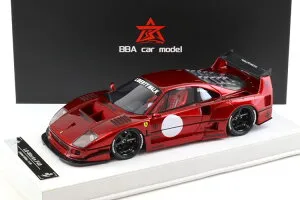 BBAモデル 1/18 フェラーリ F40 LBワークス LBWK メタリックレッド ディスプレイ付 50台限定BBA Model 1:18 Ferrari F40 LB Works LBWK metallic red with display Limited 50 pcs