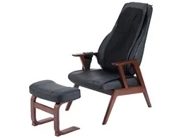 TOR リクライニングマッサージチェア/オットマン AX-HQT234bk [ブラック]