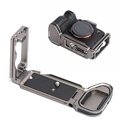GABALE Sony A7R5 A7M4 A7S3 A1 専用 L型 プレート Sony Alpha 7R V Sony ILCE-7M4 A7SIII A1 クイックリリース L プレート水平と垂直撮影メモリカード収納 アルミニウム合金 ハンドグリップ
