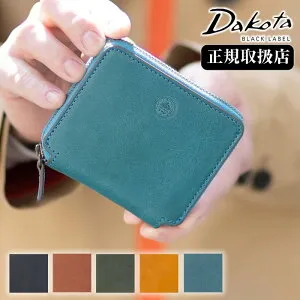 ダコタ 財布 折財布 二つ折り財布 メンズ 牛革 BOX型小銭入れ ラウンドファスナーミニ財布 コンパクト Dakota BLACK LABEL ブラックレーベル MINIMO ミニモ 0627618 WS