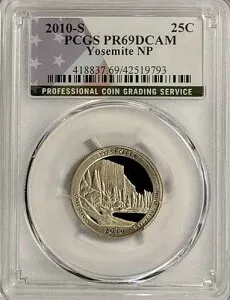 2010-S クラッドワシントンクォーター-ヨセミテ NP-PCGS PR69DCAM-