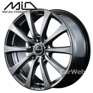 [ホイールみ単品4本セット] MID EuroSpeed New G-10 16インチ×6.5J PCD：114.3 穴数：5 インセット：48 メタリックグレー