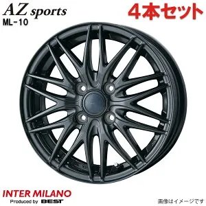 アルミホイール bZ4X 10系 トヨタ インターミラノ AZスポーツ ML-10 4本 1台分 18インチ 5穴 【18×7.5J 5-114.3 INSET38 ダークグレーメタリック(DGM)】