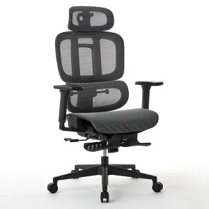 ROOMWORKS(ルームワークス) オフィスチェア M5シリーズ 多機能フルメッシュワークチェア（グレー） RM5-GY [RM5GY]