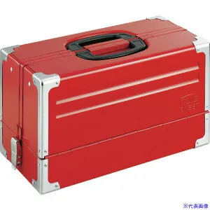 ■TONE ツールケース(メタル) V形3段式 433X220X240mm BX331(3698009)