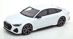 GT スピリット 1/18 アウディ RS7 スポーツバック ナイトパッケージ 2020 ホワイト 1200台限定 GT Spirit 1:18 Audi RS7 Sportsback Night Package 2020 white Limited Edition 1200 pcs.
