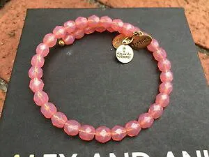 【送料無料】ブレスレット アクセサリ? アレックスローズピンクボヘミアクリスタルビーズラップブレスレット alex and ani blush rose pink bohemian jewel crystal beaded wrap bracelet