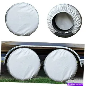 Wheel Covers Set of 4 Rvはトラベルトレーラーキャンピングカービニール輪用の4のセットKayme四層のタイヤカバー、 Kayme Four Layers Tire Covers Set Of 4 For Rv Travel Trailer Camper Vinyl Wheel, 【並行輸入品】