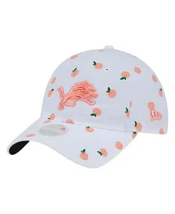 ニューエラ レディース アクセサリー 帽子 New Era Women's White Detroit Lions Fruit Pattern 9TWENTY Adjustable Hat White ホワイト