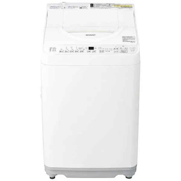 シャープ SHARP 縦型洗濯乾燥機 洗濯6.5kg 乾燥3.5kg ヒーター乾燥 穴なし槽 ホワイト ES-TX6K-W（標準設置無料）