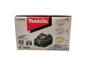 マキタ (Makita) 国内 正規品 純正 雪マーク リチウムイオン バッテリー BL1860B 18V 6.0Ah A-60464 化粧箱付き