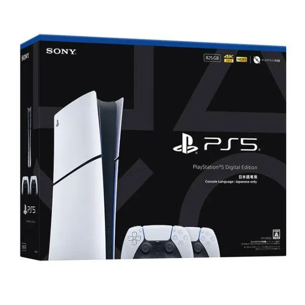 【新品】PS5 Slim プレイステーション5 デジタル・エディション 日本語専用 DualSense ワイヤレスコントローラー ダブルパック CFIJ-10032 825GB
