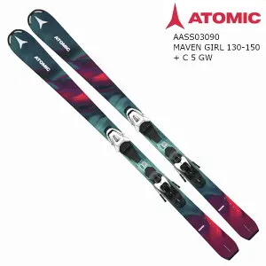 アトミック スキー板 2024 ATOMIC MAVEN GIRL 130-150 + C 5 GW ジュニア キッズ ビンディングセット
