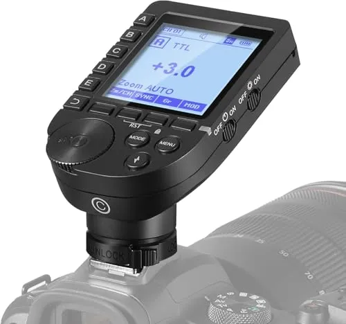 NEEWER QPRO-C TTL 無線フラッシュトリガー アップグレード版 1/8000s HSS 大画面斜め設計 5グループ 9カスタマイズ機能 Q4 Q3 Z1 Z760 NW420 NW665 S101-300W/400W PROに適用