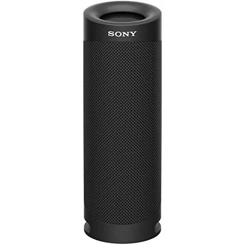 ソニー(SONY) ワイヤレスポータブルスピーカー SRS-XB23 : 防水/防塵/防錆/Bluetooth/PCスピーカーにも /2台つなげてステレオペア可能/ 重低音モデル/マイク付き/ 最大12時間連続再生 2020年モデル / ブラック SRS-
