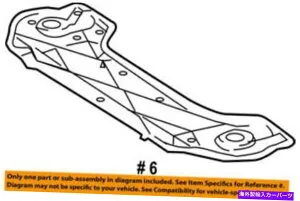 エンジンカバー 51442-48020トヨタカバー、エンジンアンダー、No.25144248020、新しい本物のOEMパーツ 51442-48020 Toyota Cover, engine under, no.2 5144248020, New Genuine OEM Part【並行輸入品】