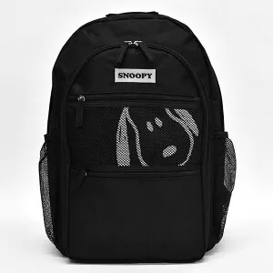 スヌーピー リュック ポリエステル メッシュポケット レディース 通勤 バッグ 通学 旅行 登山 キャンプ スポーツ スポーティー A4 大容量 大きめ サイドポケット シンプル おしゃれ 大人 大人