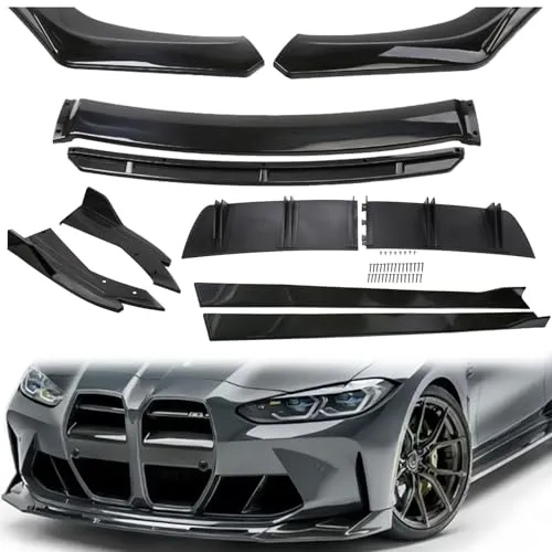 に適用 スバル レヴォーグ VM4 VMG 平成26年6月～令和2年9月 バンパースポイラー フロント リップ スポイラー 3分割式 サイドスカート リアスポイラー 車用エアロパーツ 軽量ABS素材 アクセサリー カスタム 外装パーツ 取り付け簡単