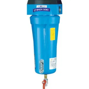 ■日本精器 高性能エアフィルタ25A1ミクロン(ドレンコック付) NITN525ADLDV(4121392)