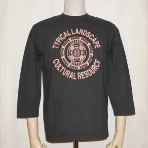 SJST17-107-ライトブラック-サムライジーンズ八分袖Tシャツ17-107-SJST17107-SAMURAIJEANS-サムライジーンズTシャツ-オリジナル落ち綿ヘビィーウェイト吊り編みTシャツ-ロンT-長袖Tシャツ【smtb-tk】【送