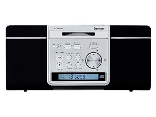 コイズミ ステレオCDシステム Bluetooth ワイヤレス 薄型 壁掛け可 ブラック SDB-4344/K