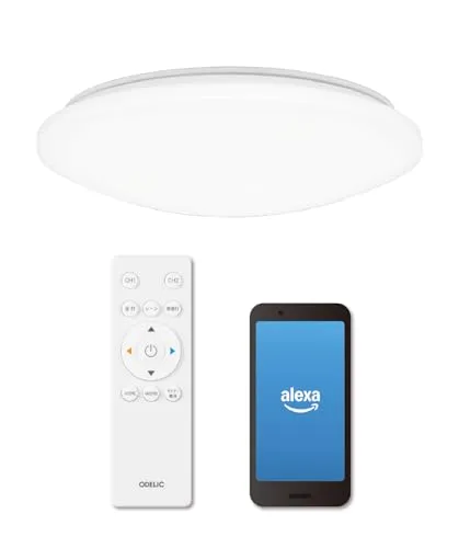 オーデリック 調光調色シーリングライト(スマートスピーカー対応) Matter対応 リモコン付 電球色/昼白色 SH8354LDR