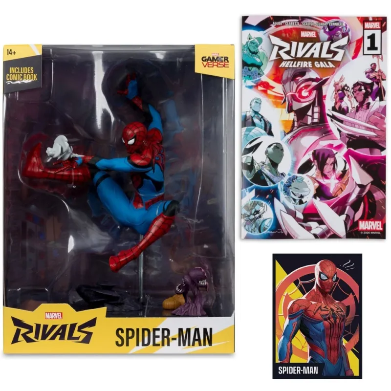 McFarlane Toys/ホットトイズ 新品 フィギュア スパイダーマン 「マーベル・ライバルズ」 #004 1/6 シーン・フィギュア＆マガジン