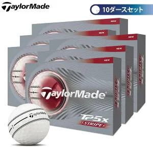 【まとめ買い最大10％割引クーポン配布中！】4/27まで [2026年モデル] テーラーメイド TP5x STRIPE ティーピーファイブエックス ストライプ ゴルフボール 10ダースセット （12球入り×10箱）