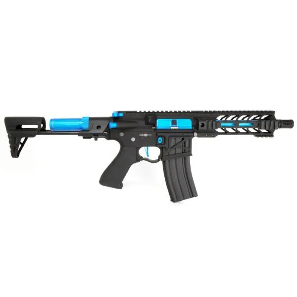 【特別価格】Lancer Tactical LT-34 バトルホーク 7 PDR スケルトン 電動ガン ブラック＆ブルー