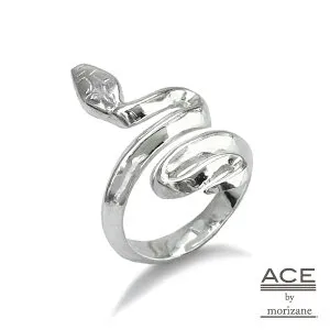 ACE by morizane エースバイモリザネ 【 snake ring 111 / スネーク リング [ AG923502 ]】[ 正規品 ] 指輪 シルバー 925 銀 へび ヘビ 蛇 ワイド シンプル プレゼント ユニセックス メンズ レディース 人気