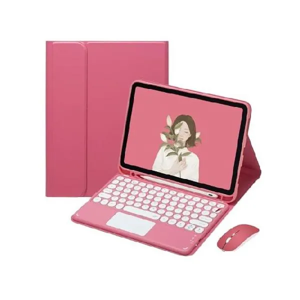 QYiiD Touchpad Keyboard for iPad 10.2 with Keyboard 2021, Keyboard Case 9th/8th/7th Generation, Smart Keyboard Cover with Pencil Holder, Mult_並行輸入