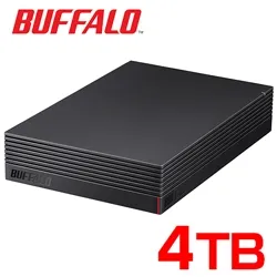 USB3.1(Gen1)/USB3.0/USB2.0接続 外付けHDD PC用＆TV録画用 静音＆防振＆放熱設計 日本製 見守り合図 4TB ブラック