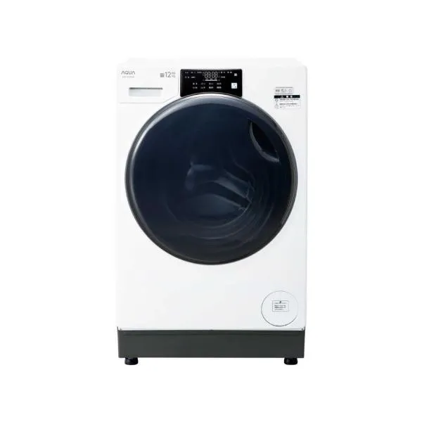 ドラム式洗濯乾燥機 洗濯12kg 乾燥6kg ヒートポンプ 左開き ホワイト アクア AQW-SD12R-L-W